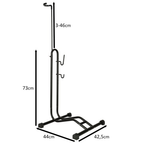 Stojak rowerowy RALLEX na rower serwisowy wolnostojący metalowy czarny