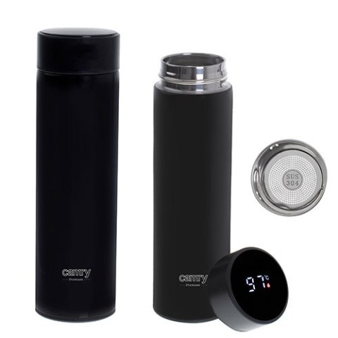 Termos LED 473ml czarny