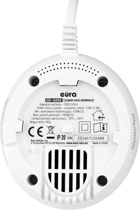 Czujnik gazu EURA GD-02A2 EURA Czujnik gazu EURA GD-02A2 EURA