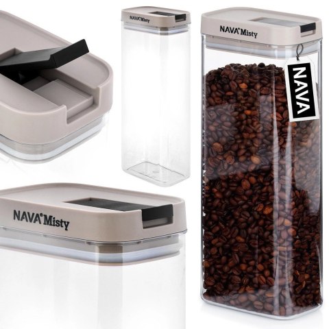Pojemnik na Produkty Sypkie Żywność Hermetyczny Organizer NAVA 1,8 L