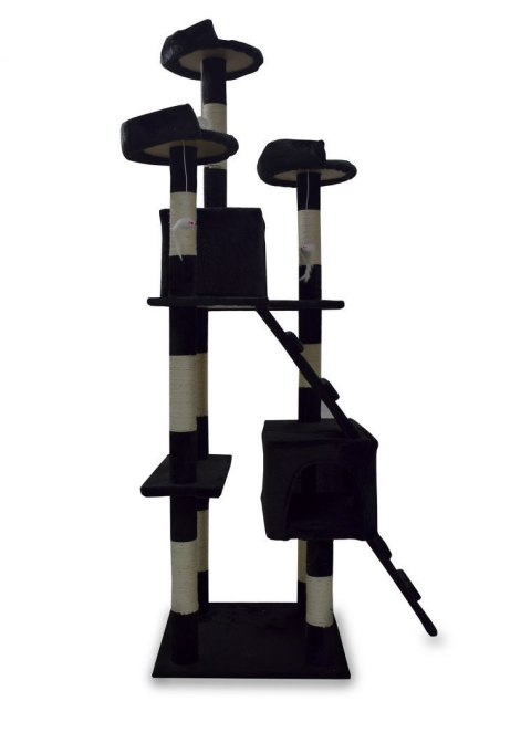 Drapak drzewko Legowisko Wieża dla Kota 170cm Czarny ANIMEL Drapak drzewko Legowisko Wieża dla Kota 170cm Czarny ANIMEL