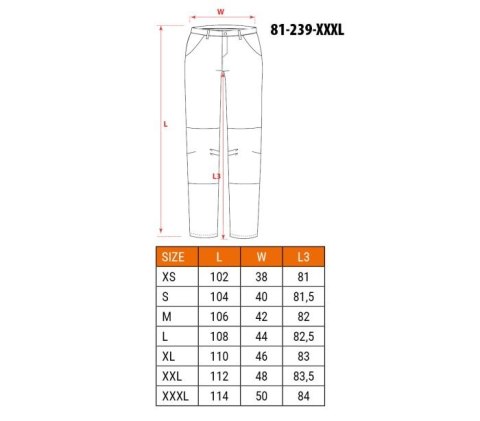 SPODNIE ROBOCZE HD SLIM ODPINANE KIESZENIE ROZMIAR 3XL SPODNIE ROBOCZE HD SLIM ODPINANE KIESZENIE ROZMIAR 3XL