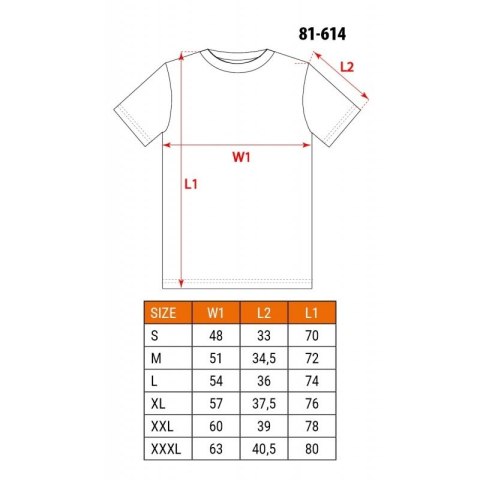 T-SHIRT FUNKCYJNY PREMIUM, ROZMIAR XXL T-SHIRT FUNKCYJNY PREMIUM, ROZMIAR XXL