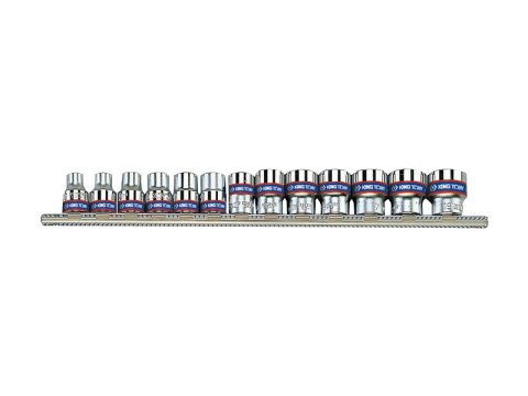 KOMPLET NASADEK 3/8'' KRÓTKIE 12-KĄT. 7-19MM SZYNA 13CZ. KOMPLET NASADEK 3/8'' KRÓTKIE 12-KĄT. 7-19MM SZYNA 13CZ.