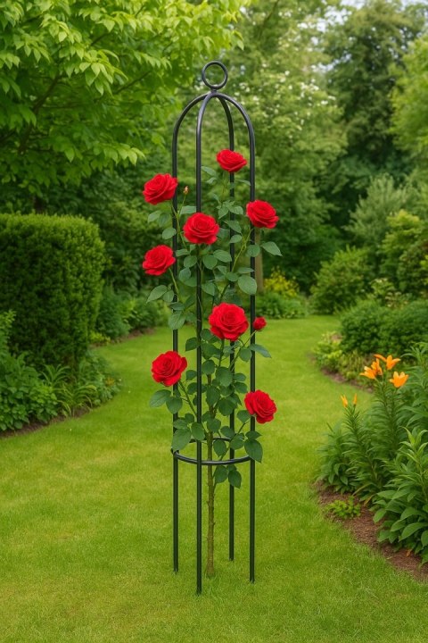 Metalowa pergola ogrodowa wspornik na róże 150cm BITUXX Metalowa pergola ogrodowa wspornik na róże 150cm BITUXX