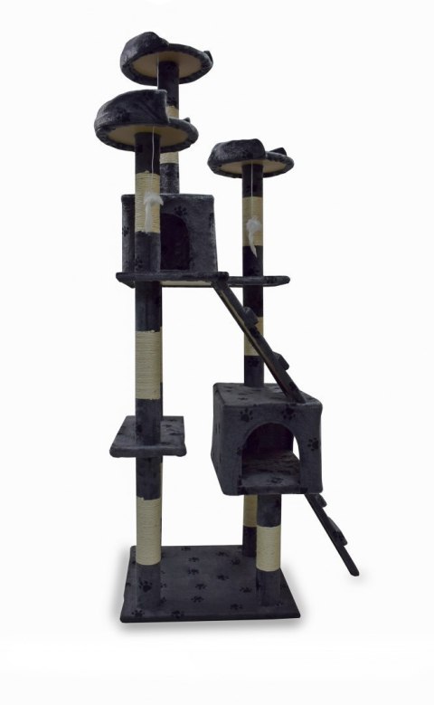 Drapak drzewko Legowisko Wieża dla Kota 170cm Ciemnoszary w łapki ANIMEL Drapak drzewko Legowisko Wieża dla Kota 170cm Ciemnoszary w łapki ANIMEL