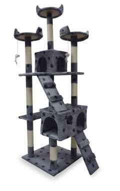 Drapak drzewko Legowisko Wieża dla Kota 170cm Jasnoszary w łapki ANIMEL Drapak drzewko Legowisko Wieża dla Kota 170cm Jasnoszary w łapki ANIMEL