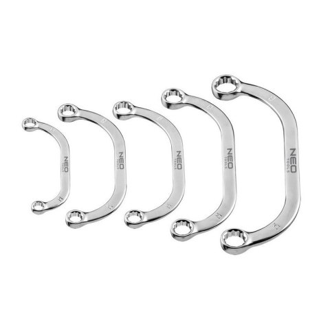 KOMPLET KLUCZY OCZKOWYCH WYGIĘTYCH 9-22MM 5SZT. KOMPLET KLUCZY OCZKOWYCH WYGIĘTYCH 9-22MM 5SZT.