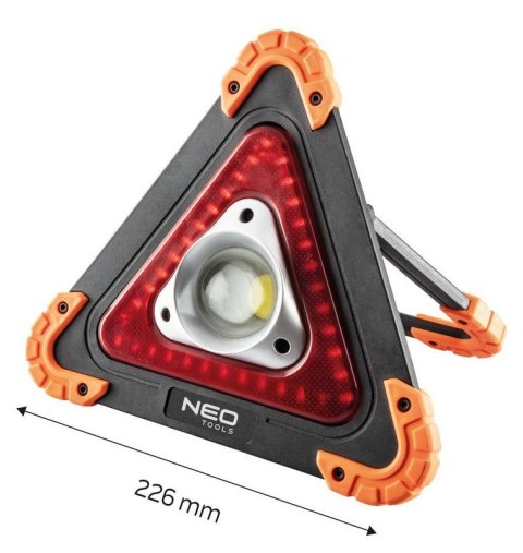 LAMPA BATERYJNA + TRÓJKĄT OSTRZEGAWCZY 2 W 1 LAMPA BATERYJNA + TRÓJKĄT OSTRZEGAWCZY 2 W 1