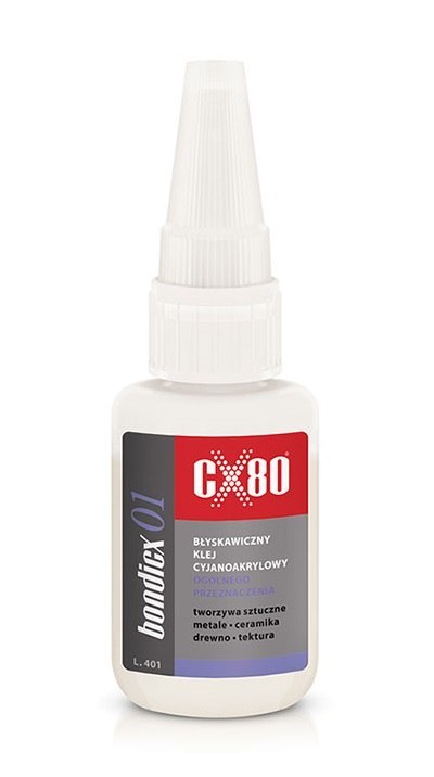 BONDICX 01 50G KLEJ CYJANOAKRYLOWY BŁYSKAWICZNY BONDICX 01 50G KLEJ CYJANOAKRYLOWY BŁYSKAWICZNY