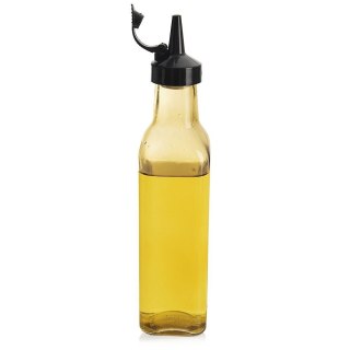 Butelka na oliwę z dozownikiem szklana żółta 265 ml