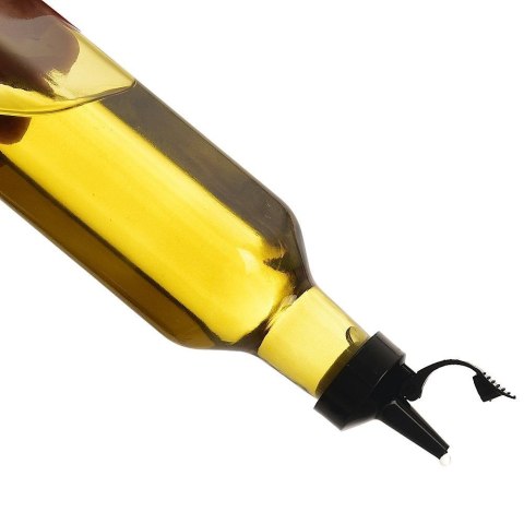 Butelka na oliwę z dozownikiem szklana żółta 265 ml Butelka na oliwę z dozownikiem szklana żółta 265 ml