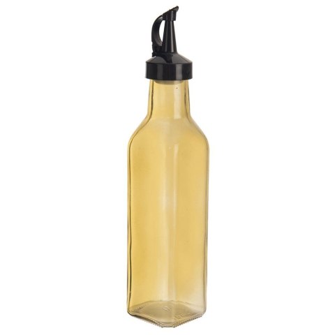 Butelka na oliwę z dozownikiem szklana żółta 265 ml Butelka na oliwę z dozownikiem szklana żółta 265 ml