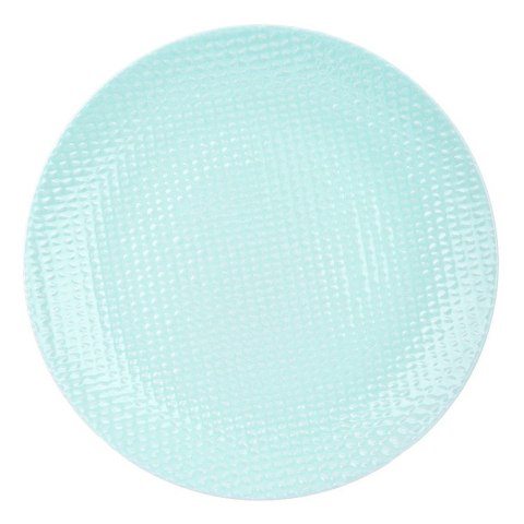 Talerz deserowy płaski płytki ceramiczny pastelowy zielony RELIEF 21 cm