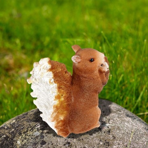 Wiewiórka figurka ogrodowa ozdobna ozdoba do ogrodu dekoracyjna dziecko 15x8x15 cm