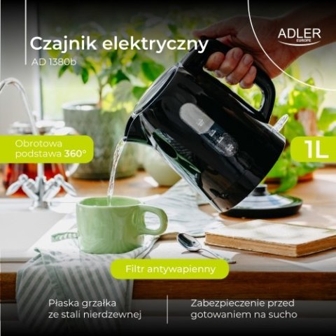 Czajnik elektryczny 1,0 L | STRIX | Obrotowa podstawa | Czajnik elektryczny 1,0 L | STRIX | Obrotowa podstawa |