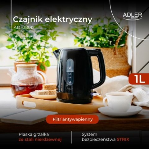 Czajnik elektryczny 1,0 L | STRIX | Obrotowa podstawa | Czajnik elektryczny 1,0 L | STRIX | Obrotowa podstawa |