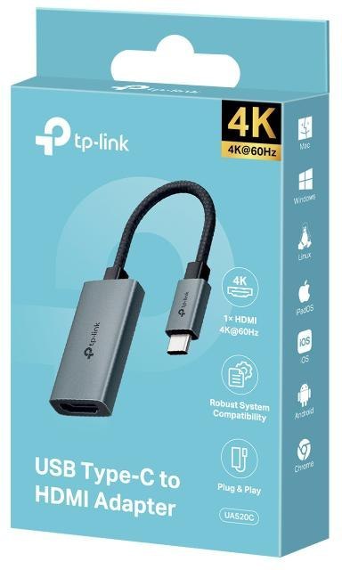 ADAPTER TP-Link UA520C USB Type C do HDMI TP-LINK ADAPTER TP-Link UA520C USB Type C do HDMI TP-LINK