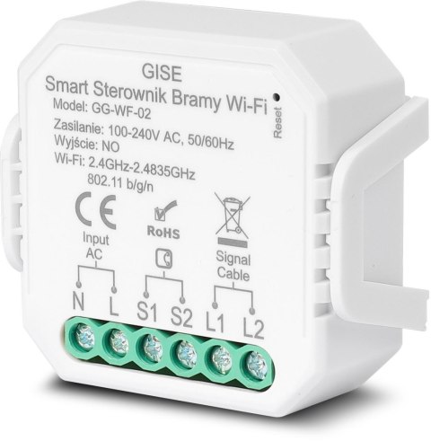 GISE Smart Moduł do sterowania bramą WiFi z czujnikiem otwarcia | Tuya | GG-WF-02 GISE GISE Smart Moduł do sterowania bramą WiFi z czujnikiem otwarcia | Tuya | GG-WF-02 GISE