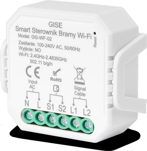 GISE Smart Moduł do sterowania bramą WiFi z czujnikiem otwarcia | Tuya | GG-WF-02 GISE GISE Smart Moduł do sterowania bramą WiFi z czujnikiem otwarcia | Tuya | GG-WF-02 GISE