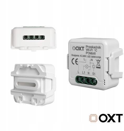 Moduł OXT przekaźnik 1 obwód pomiar 16A WIFI TUYA BLEBOX