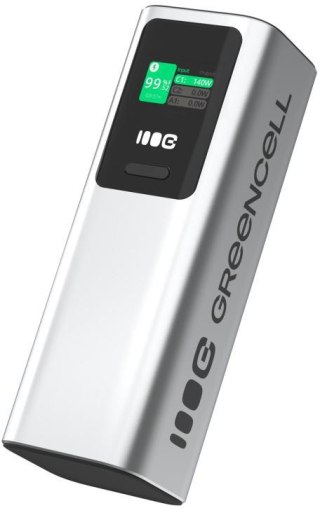 POWERBANK Greencell PowerPlay Ultra 25200mAh SZYBKIE ŁADOWANIE 140W 2x USB-C PD 1x USB-A GREEN CELL