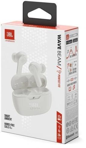 Słuchawki douszne JBL Wave Beam Białe JBL Słuchawki douszne JBL Wave Beam Białe JBL