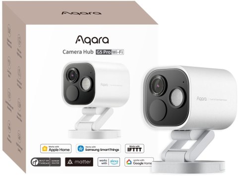 Aqara Camera Hub G5 Pro Wi-Fi Biała | Kamera IP | 1520p, Zigbee, CH-C07DW AQARA Aqara Camera Hub G5 Pro Wi-Fi Biała | Kamera IP | 1520p, Zigbee, CH-C07DW AQARA