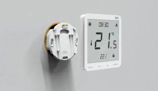 Przewodowy dwustanowy regulator pokojowy podtynkowy biały ST-297z v3 Tech sterowniki TECH STEROWNIKI