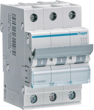 Wyłącznik nadprądowy 6kA , B, 25A, 3P, B25 Hager MBN325E HAGER