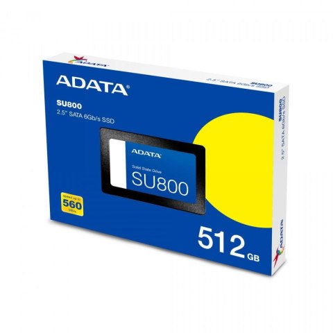 Adata Dysk SSD Ultimate SU800 512GB S3 560/520 MB/s TLC 3D ADATA Adata Dysk SSD Ultimate SU800 512GB S3 560/520 MB/s TLC 3D ADATA
