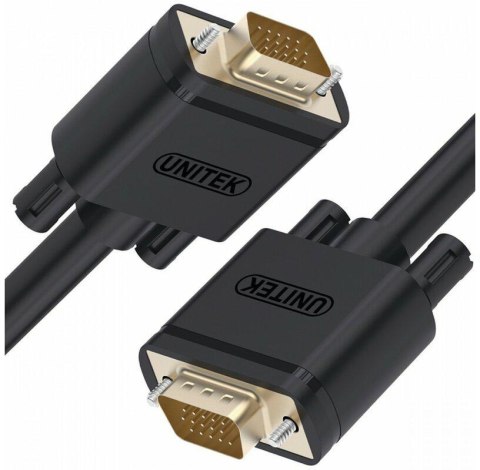 Kabel VGA Unitek Y-C511G Premium VGA HD15 M/M 1m UNITEK Kabel VGA Unitek Y-C511G Premium VGA HD15 M/M 1m UNITEK