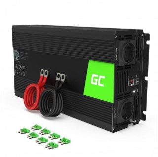 PRZETWORNICA NAPIĘCIA INWERTER Green Cell 12V / 230V 3000W/6000W CZYSTA SINUSOIDA INV15 GREEN CELL