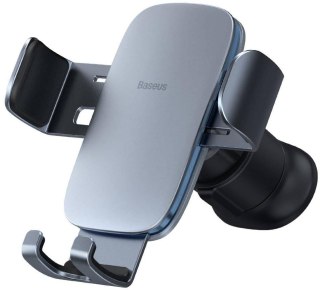 Uchwyt samochodowy na telefon do kratki nawiewu Baseus Metal Age II Gravity, srebrny BASEUS