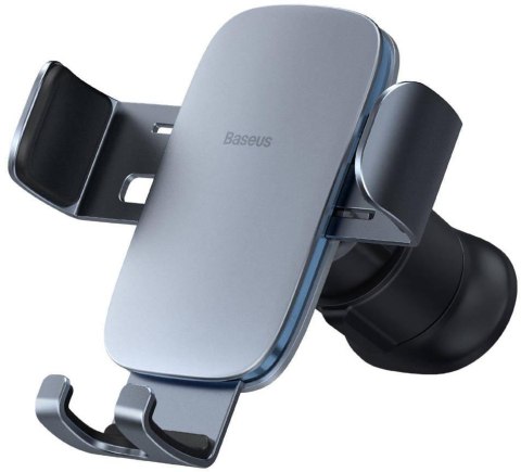 Uchwyt samochodowy na telefon do kratki nawiewu Baseus Metal Age II Gravity, srebrny BASEUS