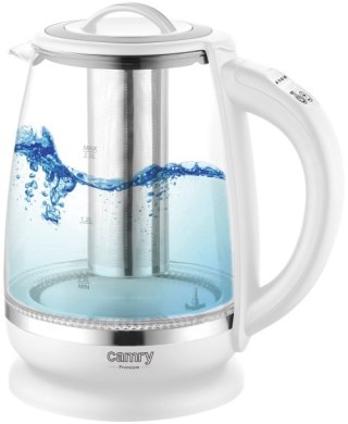 Czajnik szklany 2,0 L z zaparzaczem oraz regulacją temp.| 60-100°C |