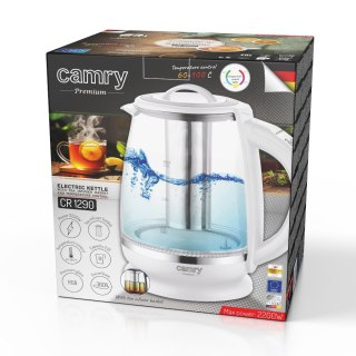 Czajnik szklany 2,0 L z zaparzaczem oraz regulacją temp.| 60-100°C |