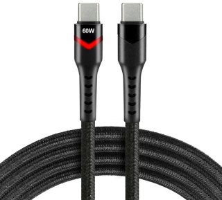 KABEL USB-C / USB-C RGB LED everActive CBB-1PDR 100cm 3A EVERACTIVE