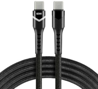 KABEL USB-C / USB-C RGB LED everActive CBB-1PDR 100cm 3A EVERACTIVE