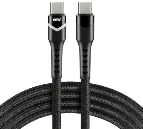 KABEL USB-C / USB-C RGB LED everActive CBB-1PDR 100cm 3A EVERACTIVE