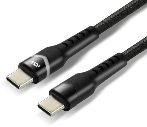 KABEL USB-C / USB-C RGB LED everActive CBB-1PDR 100cm 3A EVERACTIVE