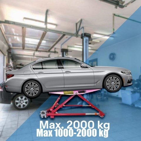 Podnośnik warsztatowy uchylny mobilny do 2000kg Bituxx