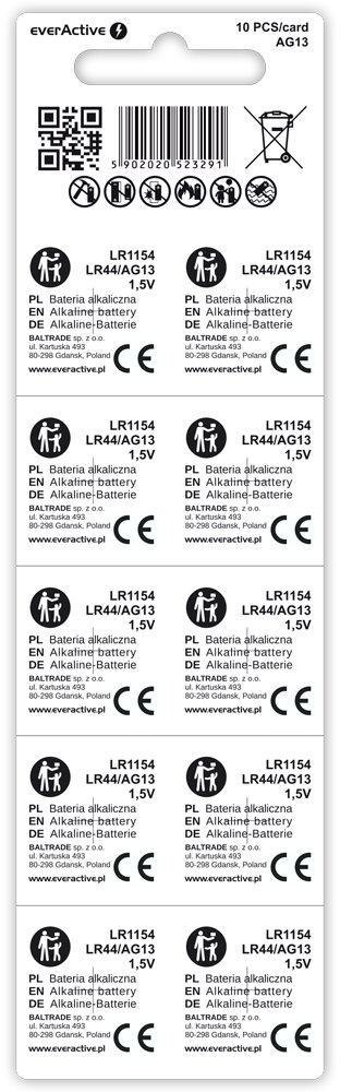 Bateria G13 / LR44 / LR1154 everActive 1,5V (blister 10 szt.) PANASONIC