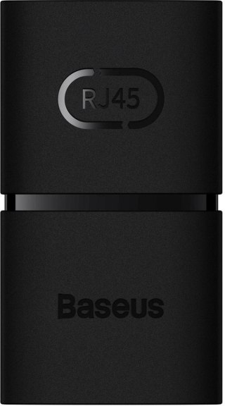 Złączka sieciowa łącznik kabli Ethernet RJ-45 Baseus AirJoy Series 1 szt. - czarna BASEUS