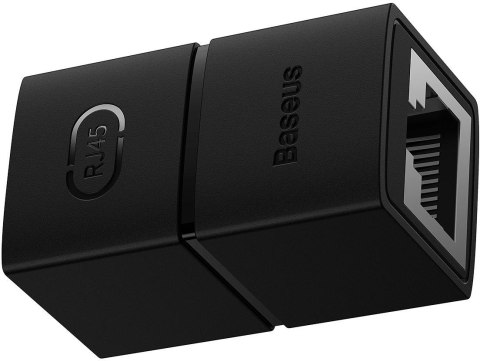 Złączka sieciowa łącznik kabli Ethernet RJ-45 Baseus AirJoy Series 1 szt. - czarna BASEUS