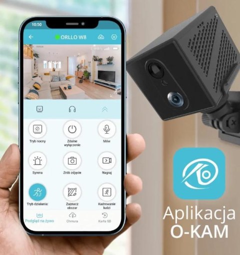 Kamera IP Orllo Mini Kamera Bezprzewodowa GSM 4G LTE ORLLO W8 PRO SIM