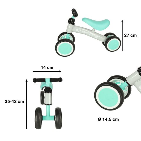 Rowerek Trike Fix Tiny czterokołowy biegowy miętowy