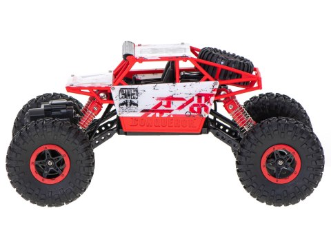 Samochód zdalnie sterowany na pilota RC Rock Crawler HB 2,4GHz 1:18 czerwony