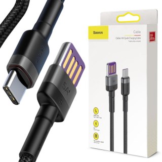 KABEL USB-A / USB-C Baseus Cafule CATKLF-PG1 100cm SuperCharge 40W 5A QC 3.0 W OPLOCIE