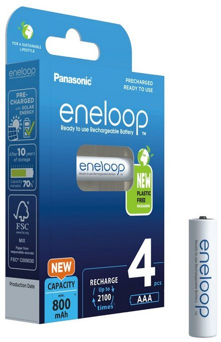 Akumulatorki R03 / AAA Panasonic Eneloop 800mAh BK-4MCDE/4BE (blister 4 szt.)